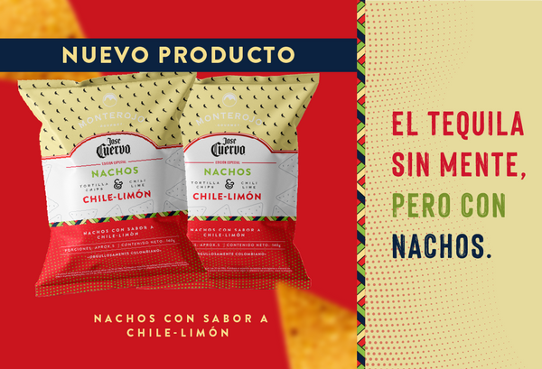 ¡Prepárate para una explosión de sabor con los nuevos Nachos Chile - Limón de MonteRojo y Jose Cuervo!