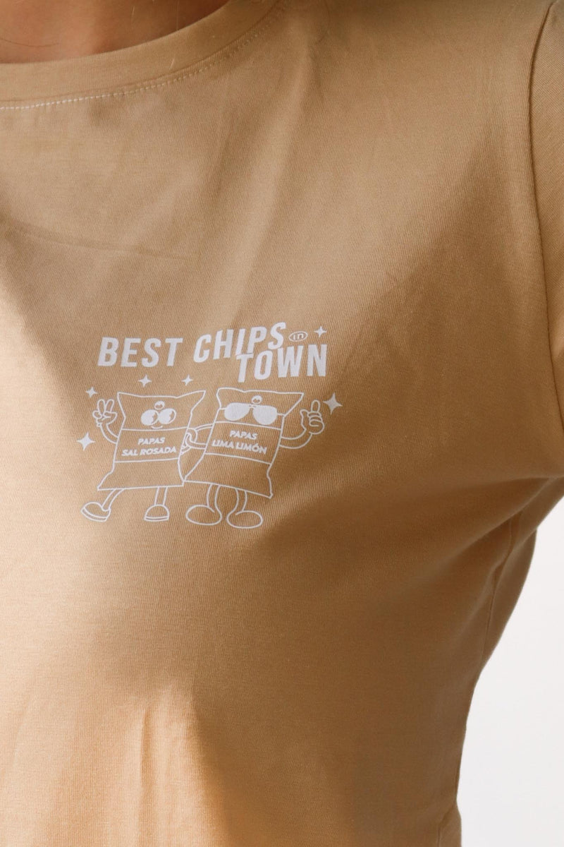 CAMISETA CAFE BEST CHIPS IN TOWN