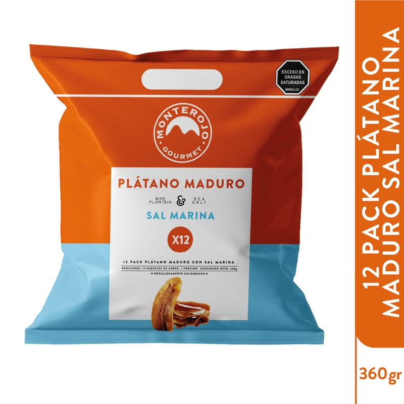 12 Pack Plátanos Maduro Sal Marina 360gr