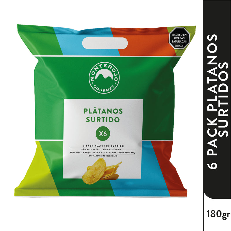 6 Pack Plátanos Surtido 180gr