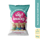 UAU! 6 Pack Surtido Crispetas 84gr