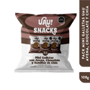 6 Pack mini galletas sabor Chocolate 180gr