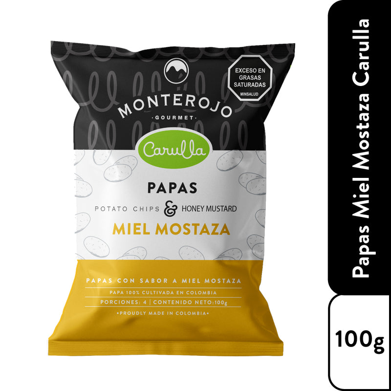 1 Pack Papas Miel Mostaza 100 gr MonteRojo