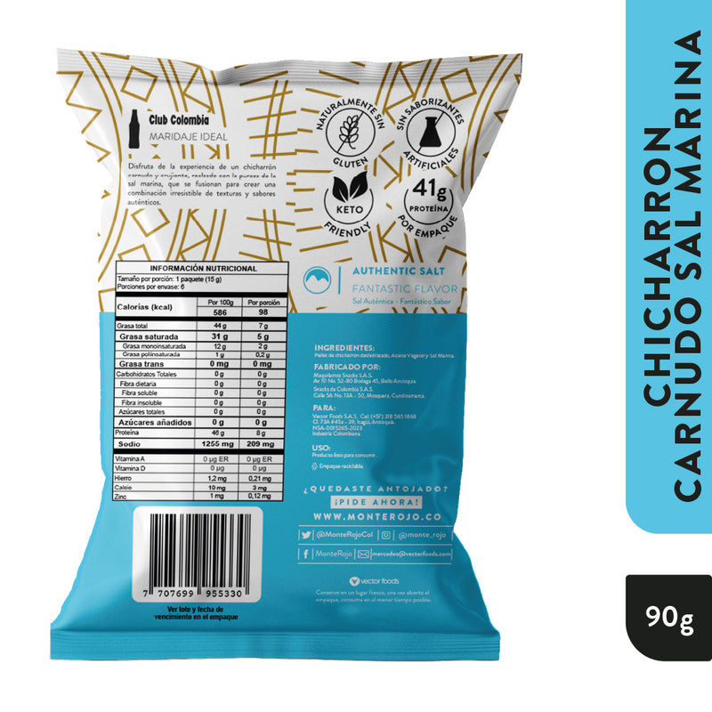 3 Pack Chicharrón Carnudo Sal Marina 270gr