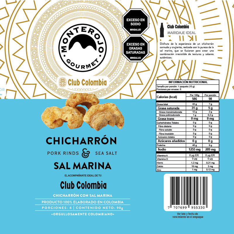 3 Pack Chicharrón Carnudo Sal Marina 270gr