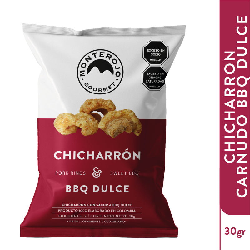 6 Pack Chicharrón Carnudo BBQ Dulce 180gr