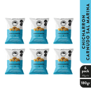 6 Pack Chicharrón Carnudo Sal Marina 180gr