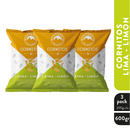 3 Pack Cornitos Lima Limón 600gr