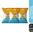 3 Pack Cornitos Sal Marina 600gr