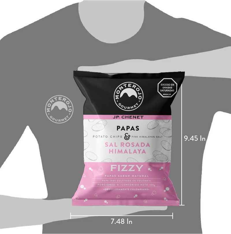 Edición Especial Fizzy! 1 Pack Papas sal rosada del himalaya 100gr