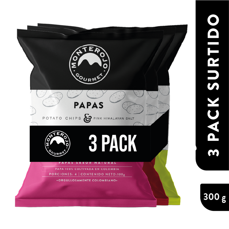 3 Pack Surtido Papas