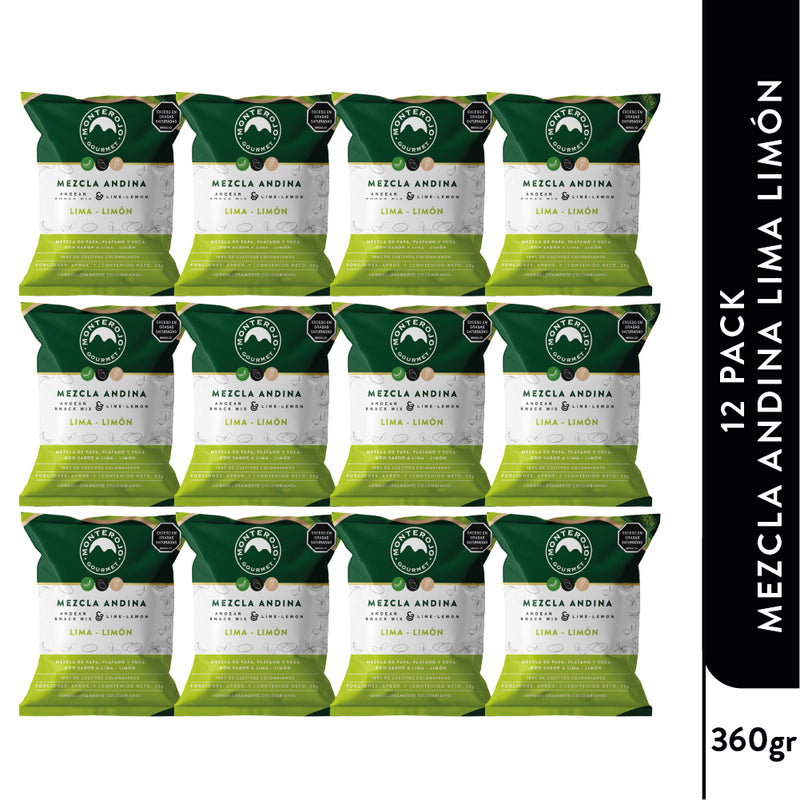 12 Pack Mezcla Lima Limón 360 gr