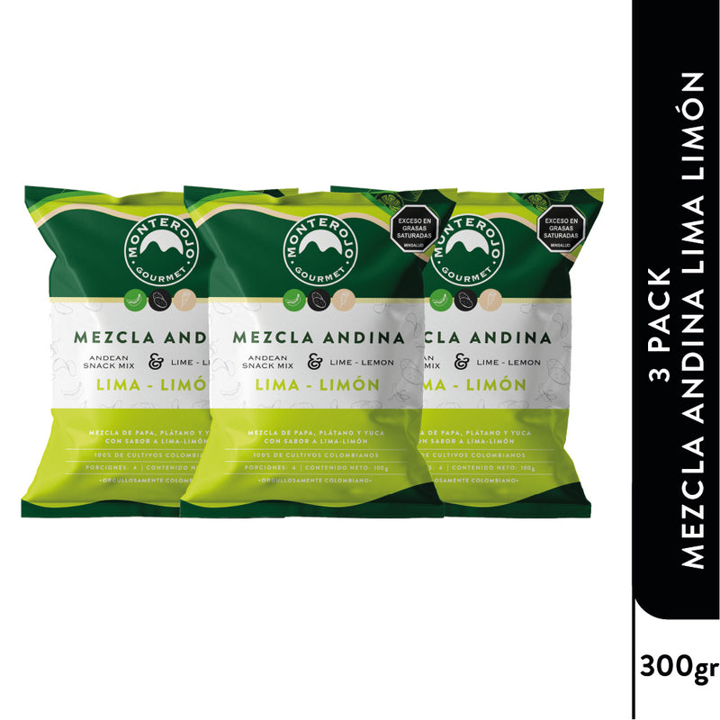 3 Pack Mezcla Andina Lima Limón 300 gr