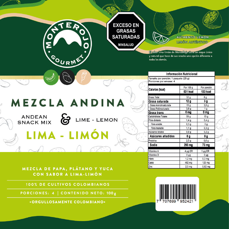 3 Pack Mezcla Andina Lima Limón 300 gr