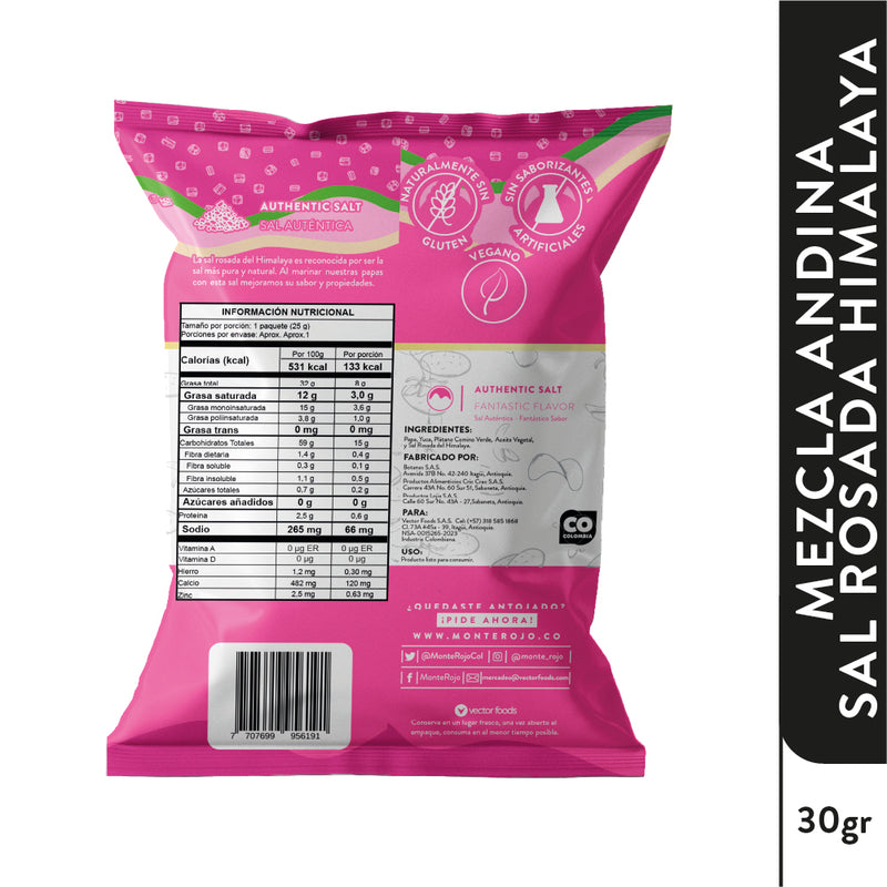 12 Pack Mezcla sal rosada del himalaya 360 gr