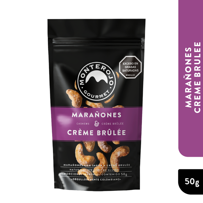 1 Pack Marañones Sabor Crème Brûlée 50gr
