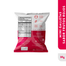 6 Pack mini galletas sabor Frutos Rojos 180gr