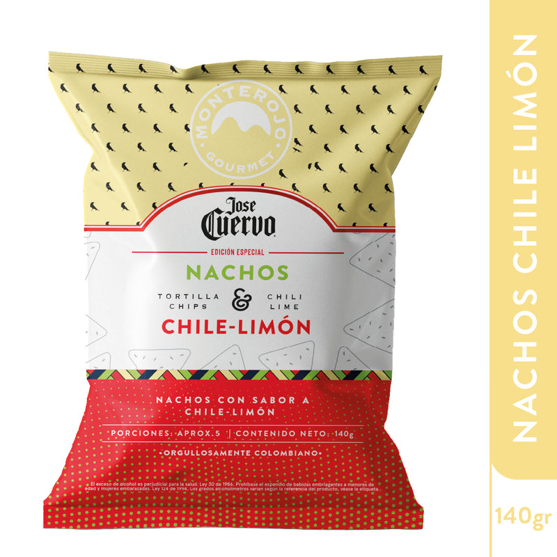 1 Pack Nachos Chile Limón José Cuervo 140gr