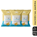 3 Pack Nachos Sal Marina 420 gr