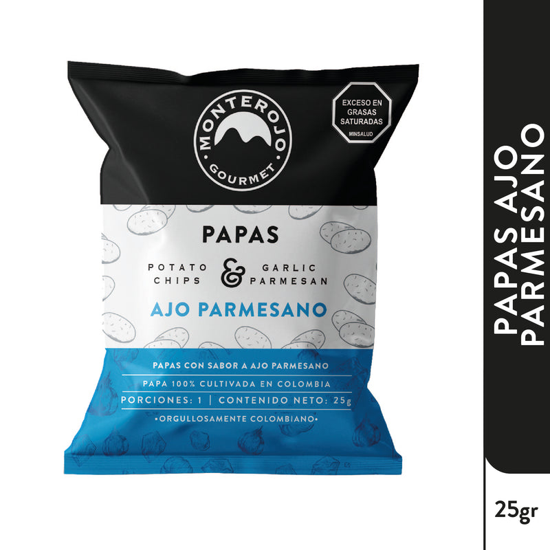 Six Pack Papas Ajo Parmesano 150 gr