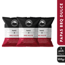 3 Pack Papas BBQ Dulce 300 gr
