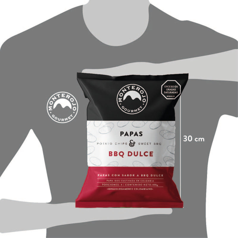 3 Pack Papas BBQ Dulce 300 gr