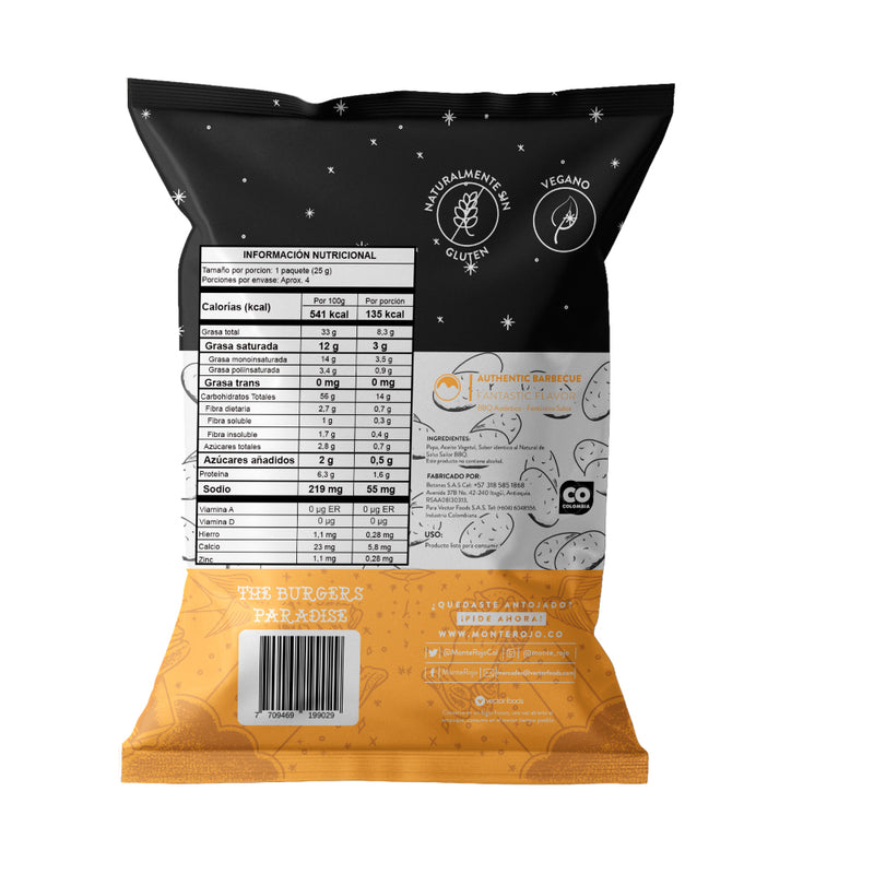 1 Pack Papas Edición Especial Chef Burger 110 gr