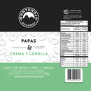 1 Pack Papas Crema y Cebolla 100 gr