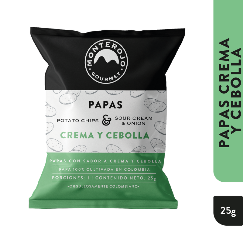12 Pack Papas Crema y Cebolla 300gr