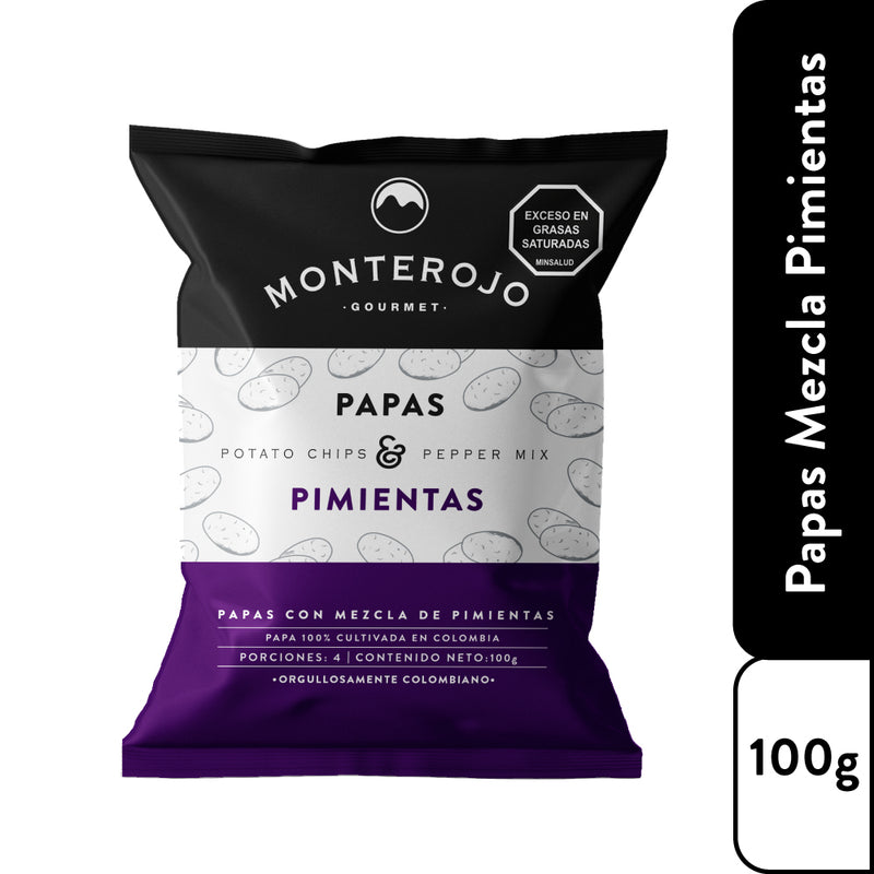 1 Pack Papas Mezcla Pimienta 100 gr