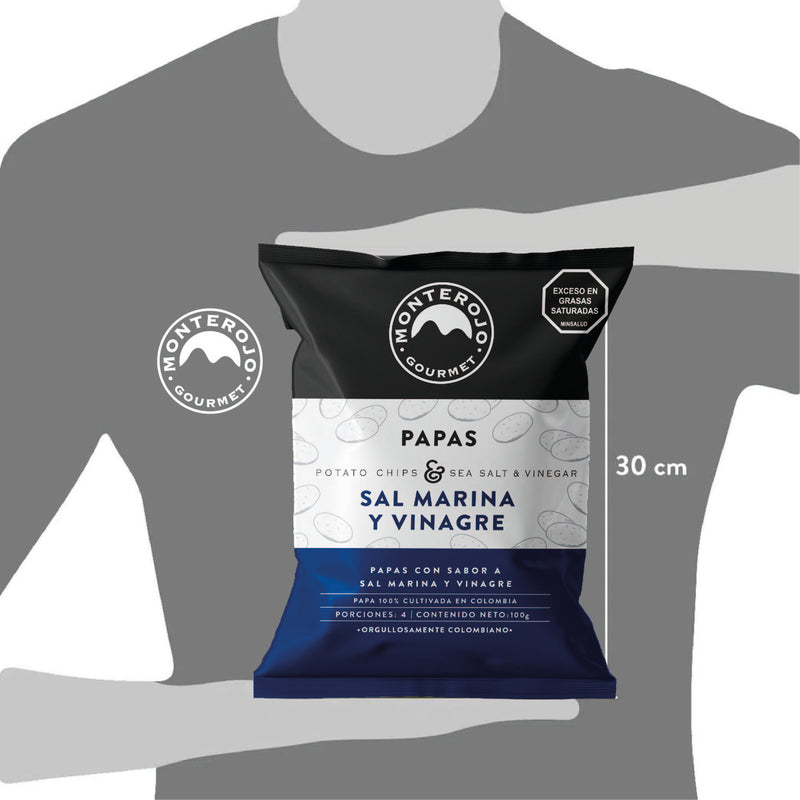 1 Pack Papas Sal Marina y Vinagre 100 gr