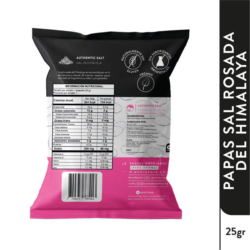 12 Pack Papas Sal Rosada del Himalaya 300gr