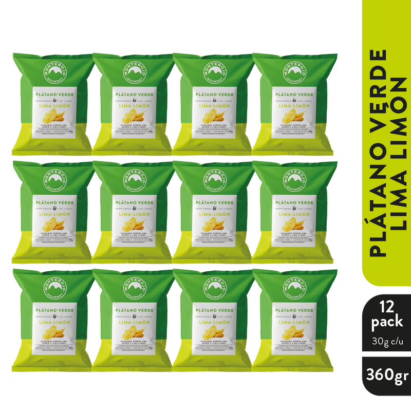 12 Pack Plátano Verde Lima Limón 360gr