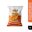 Paquete de 6 UAU Ditos Queso Cheddar 60g | UAU