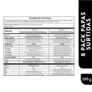 8 Pack Papas Surtidas 200gr