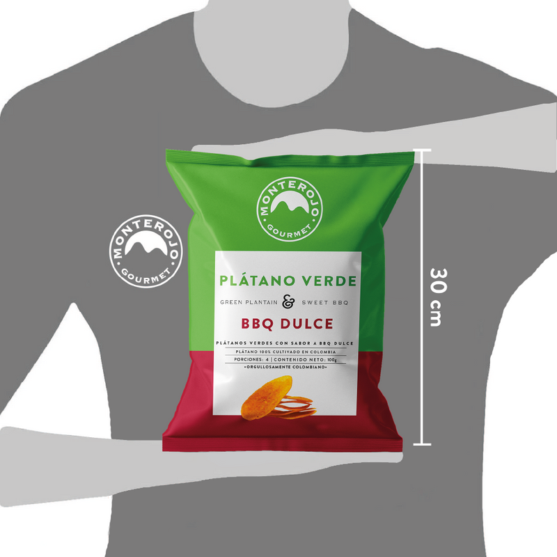 3 Pack Plátano Verde Bbq Dulce 300gr