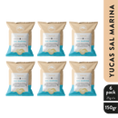 Six Pack Yucas Sal Marina 150gr