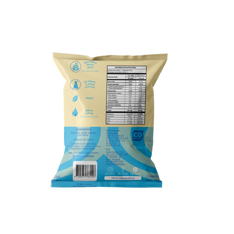 6 Pack Crispetas Sal Marina 120gr