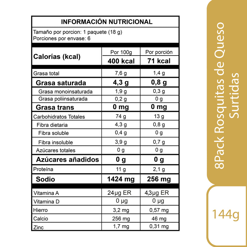 UAU! 6 Pack Surtido Rosquitas 108gr