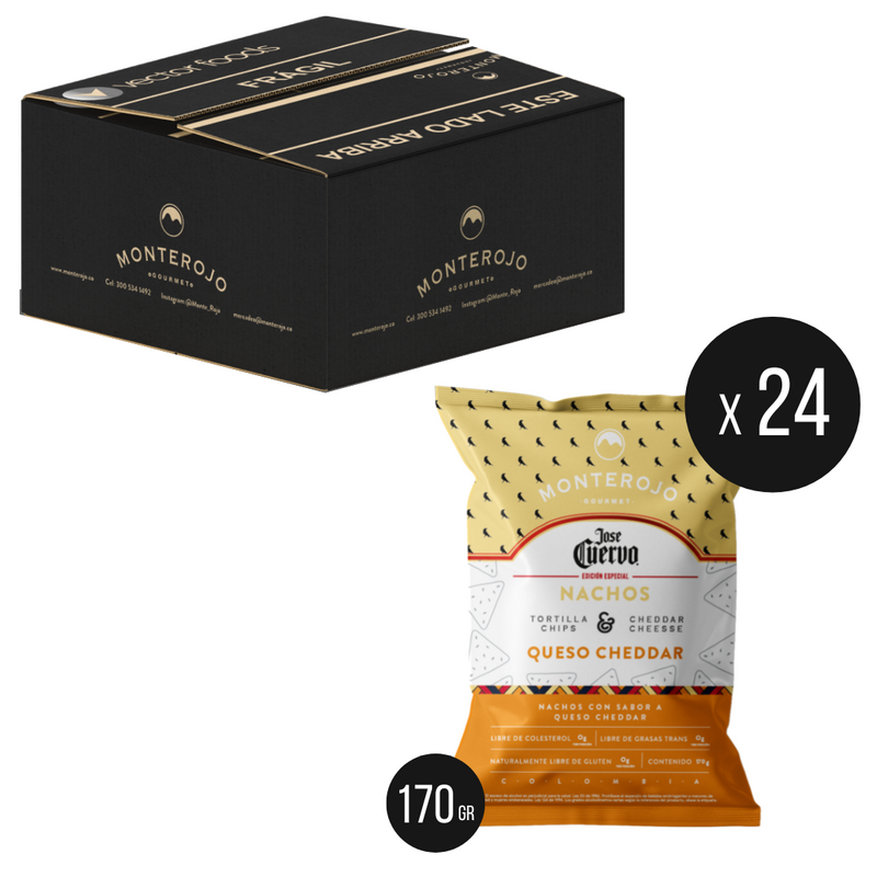4 BOX - Nachos Queso Cheddar Jose Cuervo 4080 g